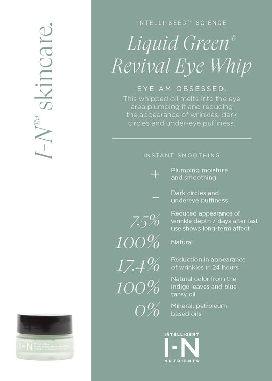 Clinical Product Sheets - Liquid Green Eye Whip (pad of 25)