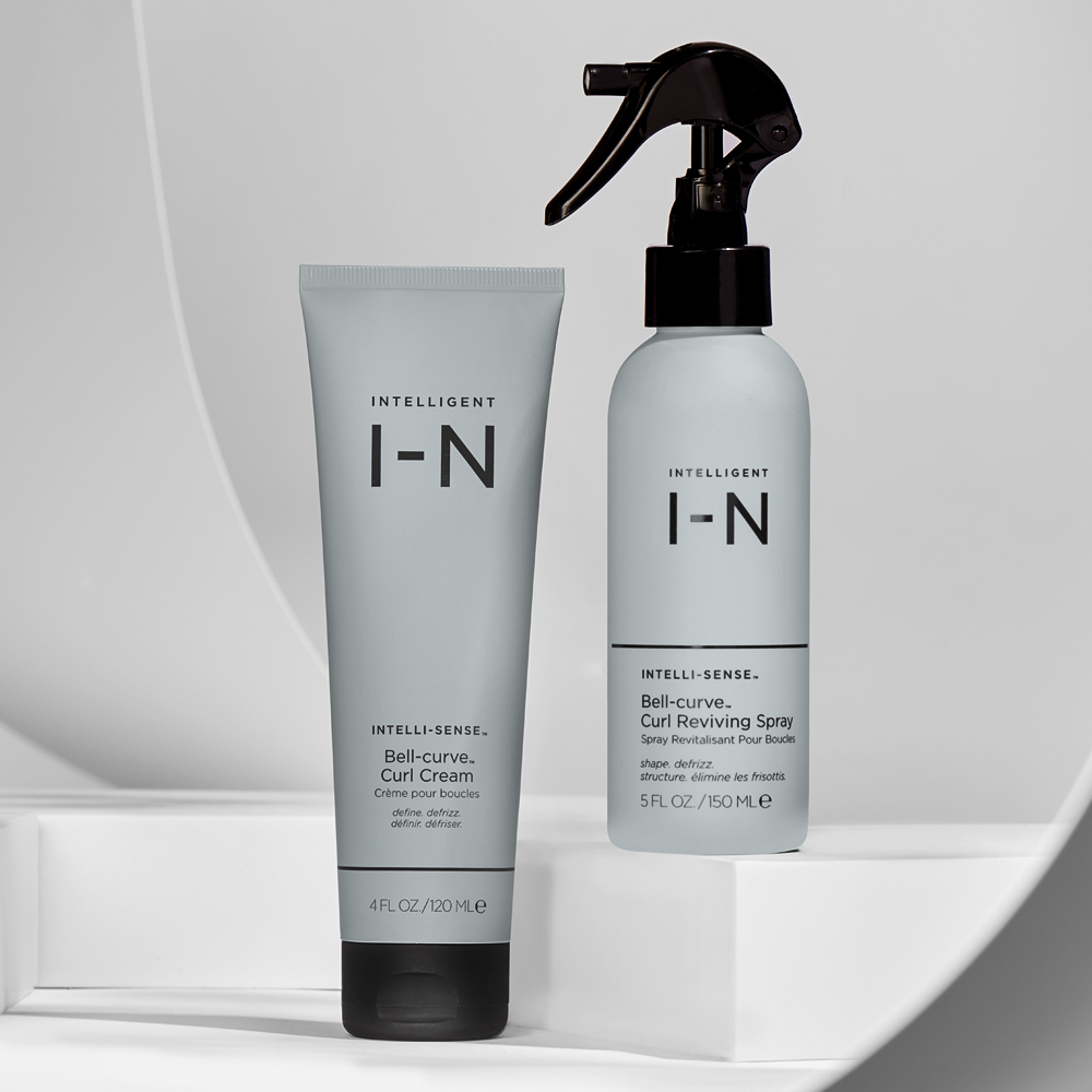 Bell-curve Curl Cream and Curl Reviving Spray Organic Haircare for Curly Hair